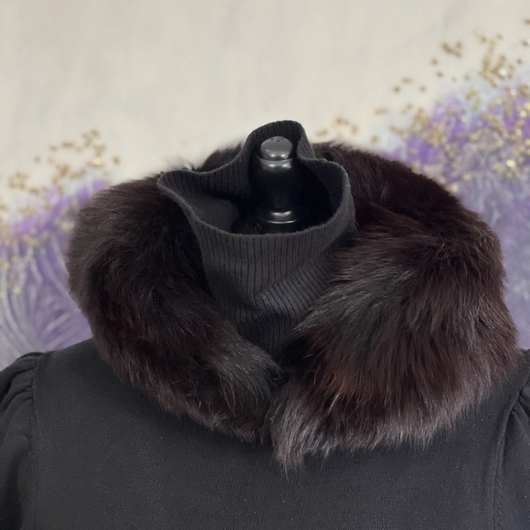 Vintage Dark Brown Fox Fur Collar - Picture 13 of 16